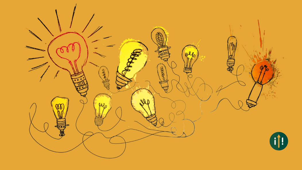 Graphic of a group of lightbulbs