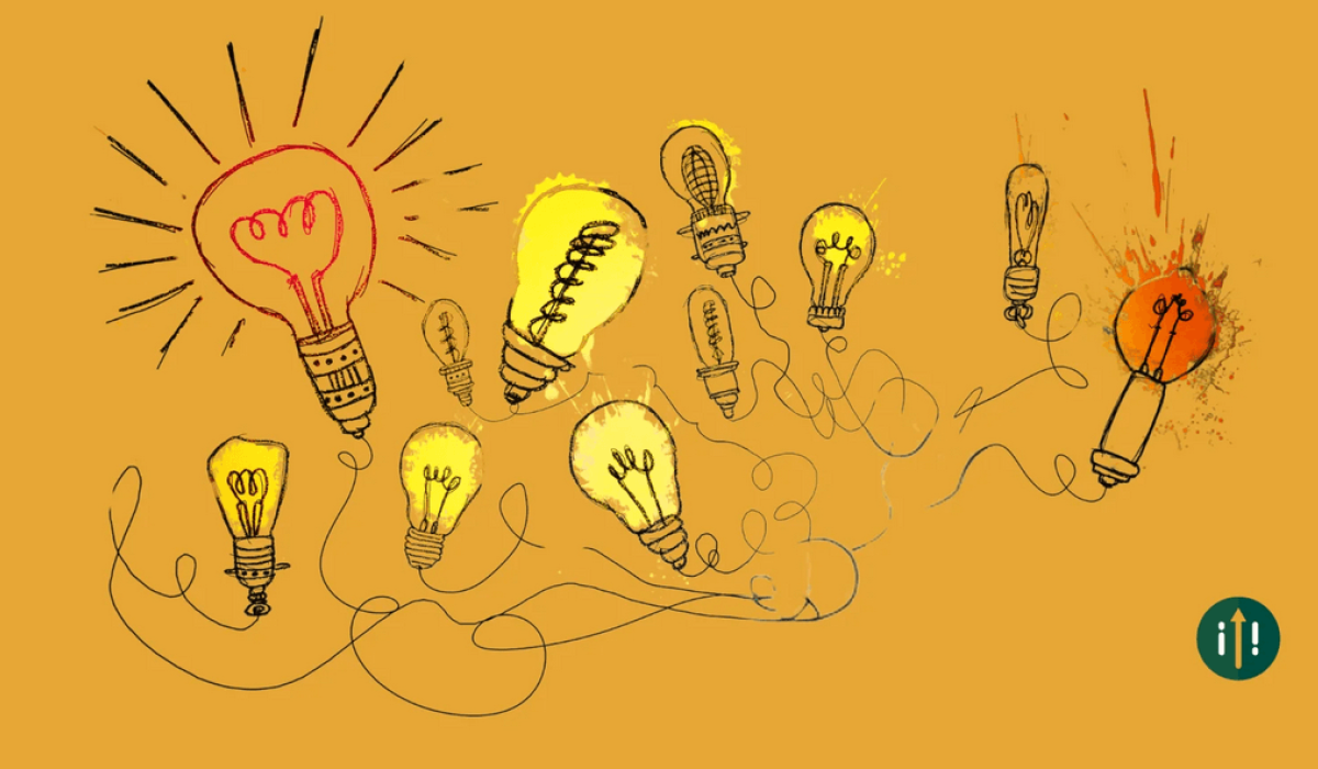 Graphic of a group of lightbulbs