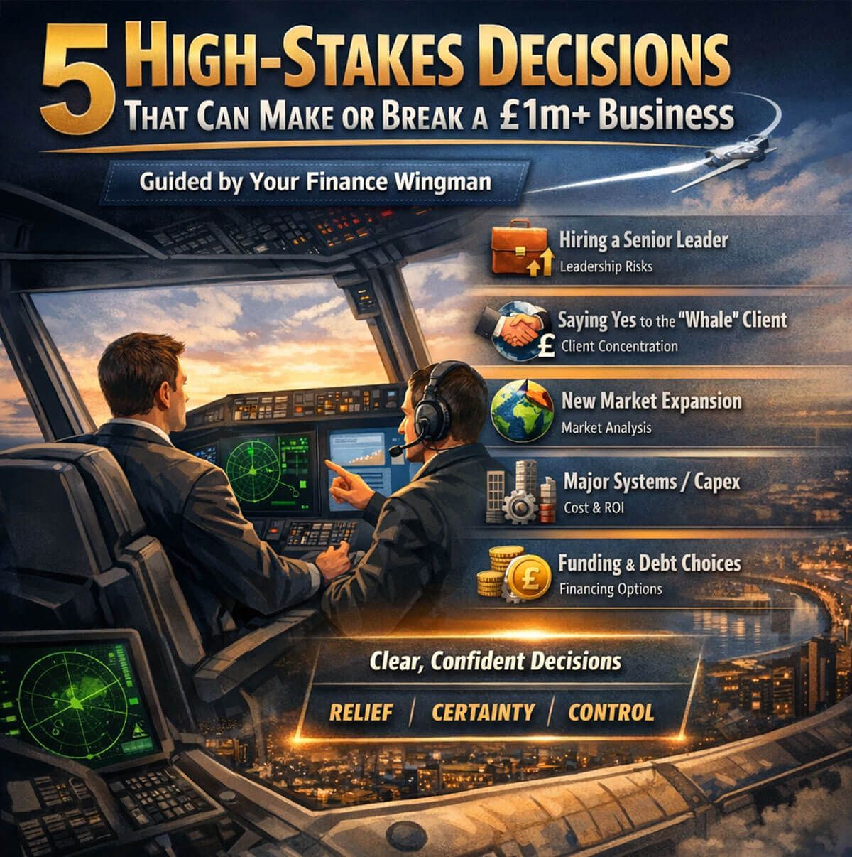 5 High-Stakes Decisions that can Make or Break a £1m+ Business